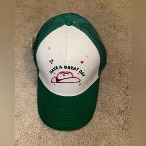 Green trucker hat